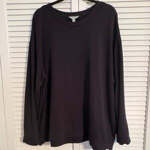 Orvis Black Pullover Fleece Sweatshirt